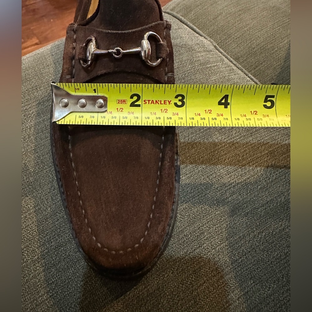 Gucci Women's Brown Suede Loafers - Picture 16 of 16